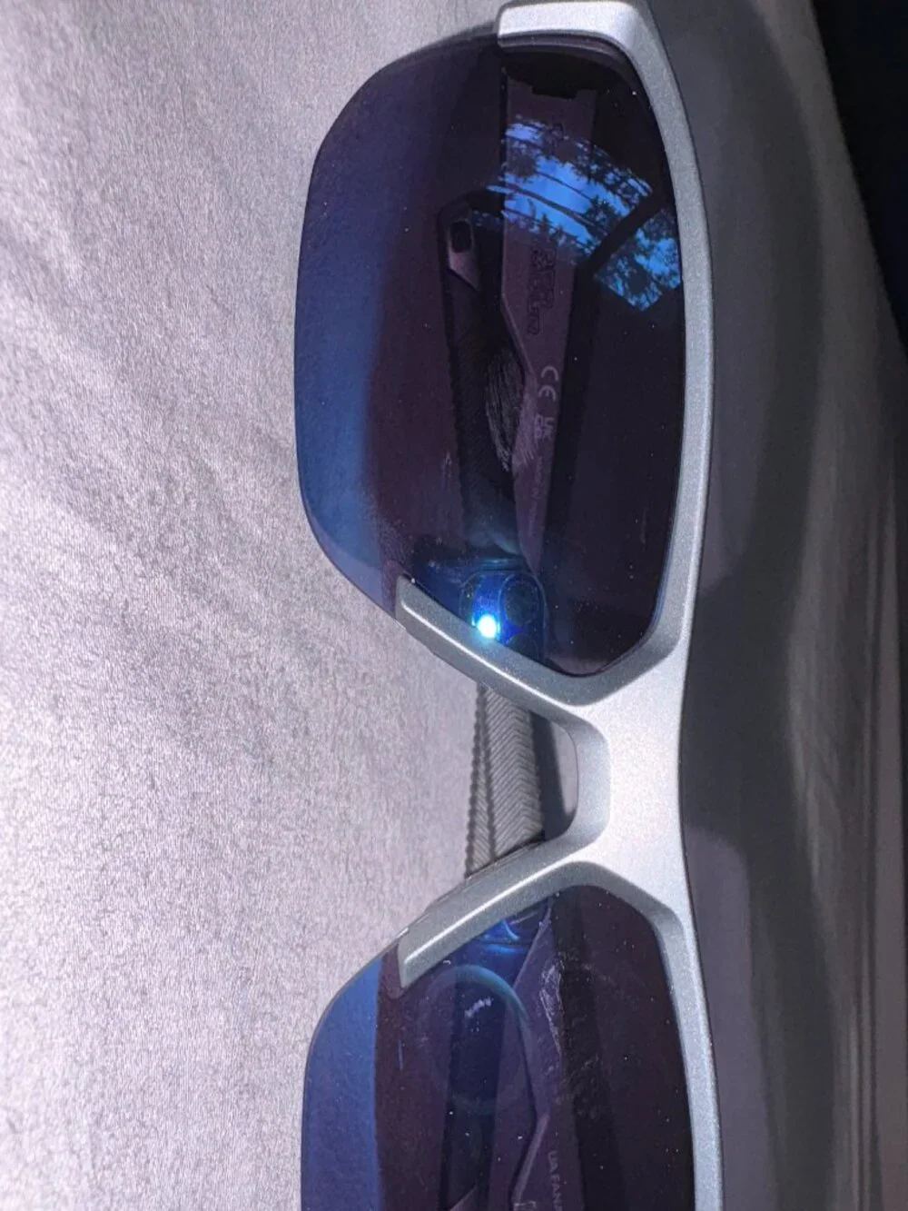 NEW Under Armour Fanatical TL/G Men's blue mirror Sunglasses